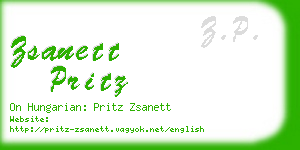 zsanett pritz business card